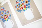 Nasturtium Set of 2 Prints | Prints by Leah Duncan. Item composed of paper in mid century modern or contemporary style