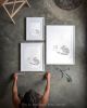 Minimalist Tabby Cat Art Print, Simple Nursery Illustration, Giclée Fine Art Paper | Prints in Paintings by The Ugly Cat Studio