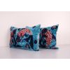 Pair Fish Silk Ikat Velvet Pillow, Set of Two Animal Ikat Lu | Cushion in Pillows by Vintage Pillows Store