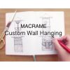 Large Custom Macrame Wall Hanging | Wall Hangings by Mpwovenn Fiber Art by Mindy Pantuso. Item composed of cotton and fiber