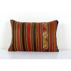 Striped Turkish Kilim Pillow Cover, Cottage Decor Kilim | Sham in Linens & Bedding by Vintage Pillows Store. Item made of cotton