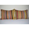 18" X 24" Vintage Turkish Lumbar Pillow, Tribal Design | Cushion in Pillows by Vintage Pillows Store. Item composed of cotton and fiber