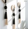 Black & White Macrame Wall Hanging, Modern Boho Wall Decor, Minimalist Fiber Art, Handmade Wall Art, Neutral Home Decor | Wall Hangings by İnanç Yılmaz