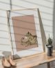 Striped Tabby Cat Art Print, Nursery Wall Art, Giclée Fine Paper | Prints in Paintings by The Ugly Cat Studio