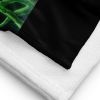 Towel - Desire - Pink Lily Floral Realism on Black | Work by Eman's Gallery