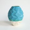 Oblique in Mediterranean Sea | Vase in Vases & Vessels by by Alejandra Design. Item made of ceramic