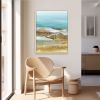 Uneven Ground I Art Print - Textured Coastal Landscape | Prints in Paintings by Lara Eckerman Art