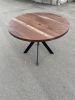 Round Salvaged Walnut Table | Dining Table in Tables by iReclaimed Furniture Co
