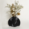 Vase Sleeve Merino Wool Felt 'Fragment' Charcoal Small | Vases & Vessels by Lorraine Tuson
