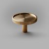 Ina Gold, Cabinet knobs handles, Brass cabinet knobs | Hardware by Plywood Project. Item made of brass compatible with minimalism and mid century modern style