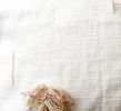 Soft Sand Handwoven Cotton Decorative Throw Pillow Cover | Cushion in Pillows by Mumo Toronto. Item composed of cotton