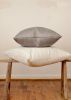 Silver Silk Decorative Pillow 22x22 | Pillows by Vantage Design