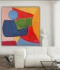 Modern Geometric Canvas Wall Art | Oil And Acrylic Painting in Paintings by Serge Bereziak. Item made of canvas compatible with boho and minimalism style