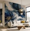 Midnight Bloom — Bold Florals Luxury Wallpaper Mural | Wall Treatments by ELLE WALLS