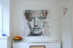 Can you see me #2 - limited edition of 20 - 110x110 | Collage in Paintings by Paola Bazz. Item composed of paper in contemporary or eclectic & maximalism style