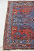 Electrifying Blue & Lovely Strawberry Antique Rug | 4.2 x 6. | Area Rug in Rugs by The Loom House. Item composed of wool & fiber