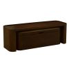 Adonis Solid wood Coffee Table with leather storage bench | Tables by Mango Furniture Co. Inc.