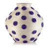 spotted large bulbous vase cream | Vases & Vessels by Charlie Sprout. Item composed of fiber