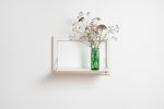 Folding Wall Shelf | Fläpps Shelf 60x40-1 | Bookshelf for Small Spaces, Birch Plywood, White | Shelving in Storage by AMBIVALENZ