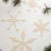 Giant Crocheted Snowflake DIY KIT | Embroidery in Wall Hangings by Flax & Twine. Item made of fabric