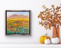 California Flower Field | Oil And Acrylic Painting in Paintings by Checa Art. Item made of canvas