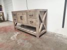 Model 1039 - Custom Single Sink Vanity | Countertop in Furniture by Limitless Woodworking. Item composed of maple wood in mid century modern or contemporary style