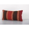 Anatolian Red Geometric Kilim Rug Pillow Cover, Vintage Hand | Cushion in Pillows by Vintage Pillows Store