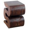 Haussmann® Wood BIG Wave Verve Accent Snake Table 12x14x18 | End Table in Tables by Haussmann®