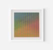 Narrow Stripe Colour Study Painting, Orange and Green | Paintings by Amelia Coward