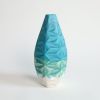 Oblique Slender in Mediterranean Sea | Vase in Vases & Vessels by by Alejandra Design. Item made of ceramic