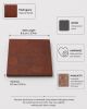 Wood Veneer Coasters, Neva Collection Geometric Marquetry Set (4) | Tableware by Vesta Corte