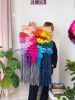 PATCHWORK RAINBOW woven wall hanging | Macrame Wall Hanging in Wall Hangings by Nova Mercury Design. Item composed of fiber