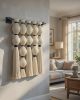 Black Macrame Wall Hanging, Boho Fiber Wall Art, Large Woven Tassel Tapestry,  Neutral Wall Art | Wall Hangings by İnanç Yılmaz