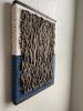 Woven Wall Tile- Green and Blue | Wall Sculpture in Wall Hangings by Mpwovenn Fiber Art by Mindy Pantuso