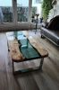 Epoxy Coffee Table - Resin Side Table - Custom End Table | Tables by Tinella Collection. Item made of wood & synthetic compatible with contemporary and art deco style