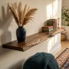 Solid Walnut Wood Live Edge Floating Shelf – Custom Wall Piece | Shelving in Storage by Ironscustomwood