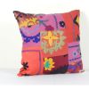 Suzani Square Cushion Cover, Tribal House Decor- Embroidery | Pillows by Vintage Pillows Store