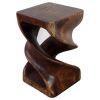 Haussmann® Wood Double Twist Stool Table 12 in SQ x 20 in | Chairs by Haussmann®