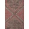 Hand-Knotted Vintage Turkish Oushak Long Stair Runner Rug | Rugs by Vintage Pillows Store. Item made of cotton with fiber