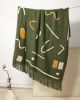 Abstract Throw - Hunter Green | Linens & Bedding by MINNA
