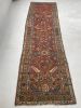 LOVELY Narrow Antique Heriz Runner| Soft Rust, Camel, French | Runner Rug in Rugs by The Loom House. Item made of fabric & fiber
