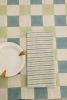 Sage Grid Block Print Tablecloth | Linens & Bedding by Ninéh