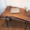 Walnut Computer Solid WoodDesk | Tables by Ironscustomwood. Item composed of walnut