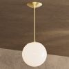 Vista - Brass - 8" Globe | Pendants by Illuminate Vintage. Item composed of brass and glass