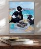 Bondi Lamington - Original painting | Oil And Acrylic Painting in Paintings by Meredith H. Item made of canvas works with boho & contemporary style