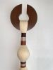 Macrame Wall Hanging, Modern Fiber Art, Wooden Wall Decor, Minimal Boho Tassel Hanging, Handmade Home Decor | Wall Hangings by İnanç Yılmaz