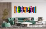 Colorful Sticks, Pop Art, Extra Large Wall Art | Wall Sculpture in Wall Hangings by uniQstiQ