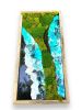 Organic Modern Wall Art Moss Geode-Inspired Resin with Glass | Living Wall in Plants & Landscape by Sarah Montgomery