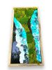 Organic Modern Wall Art Moss Geode-Inspired Resin with Glass | Living Wall in Plants & Landscape by Sarah Montgomery