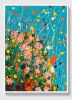 Bloomfall – Original Abstract Floral Painting on Canvas | Oil And Acrylic Painting in Paintings by Dario Moschetta
